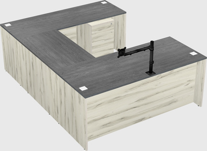 U-shaped desk