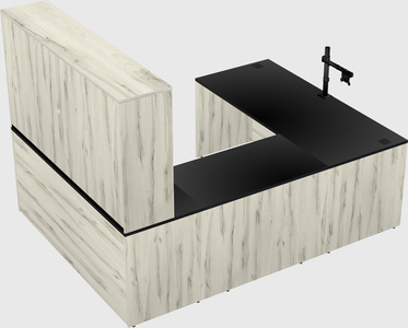 U-shaped desk