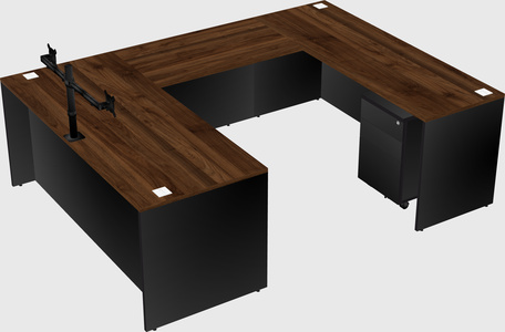 U-shaped desk