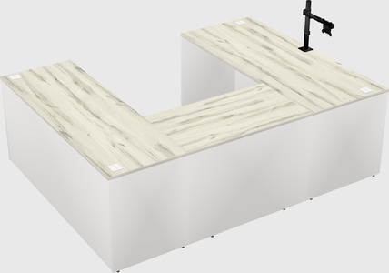 U-shaped desk
