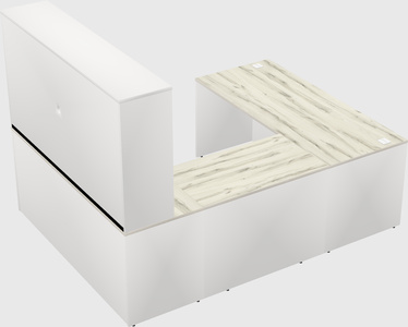 U-shaped desk
