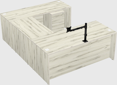U-shaped desk