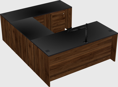 U-shaped desk