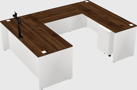 U-shaped desk