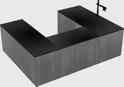 U-shaped desk