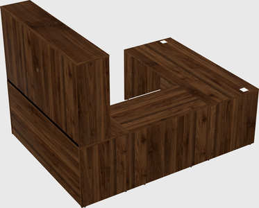 U-shaped desk