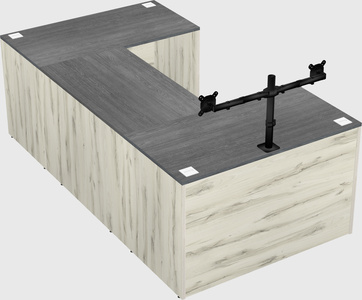 U-shaped desk