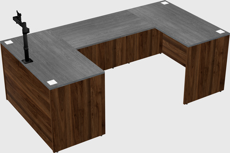 U-shaped desk
