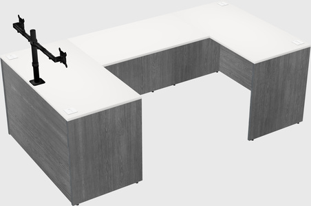 U-shaped desk