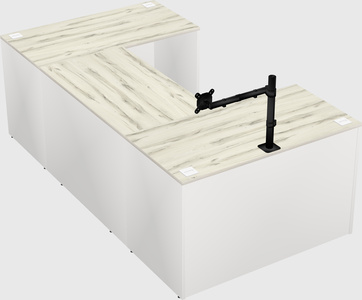 U-shaped desk