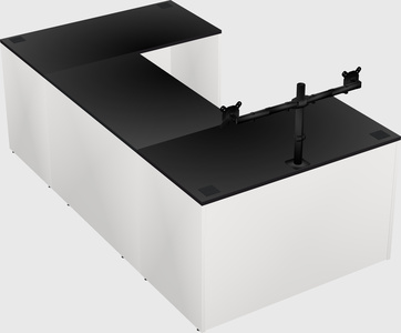 U-shaped desk