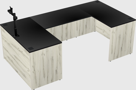 U-shaped desk