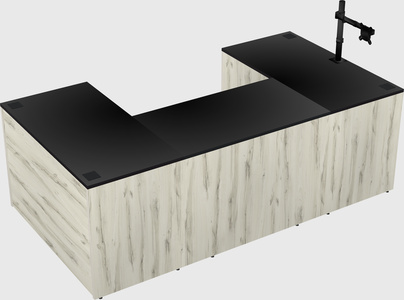 U-shaped desk
