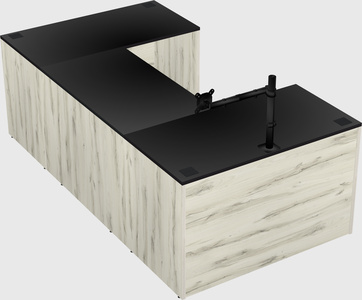 U-shaped desk