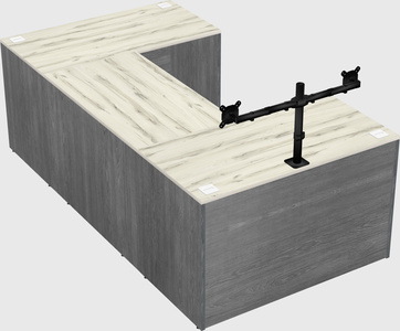 U-shaped desk