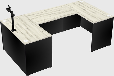 U-shaped desk