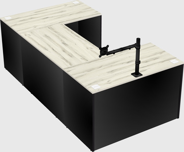 U-shaped desk