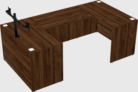 U-shaped desk