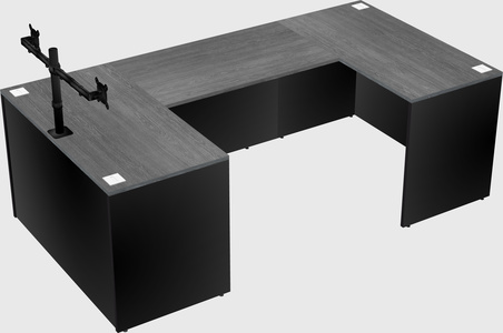 U-shaped desk