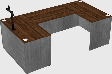 U-shaped desk