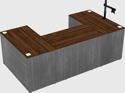 U-shaped desk