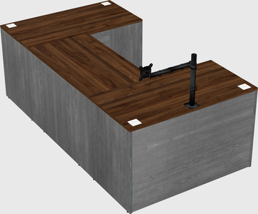 U-shaped desk