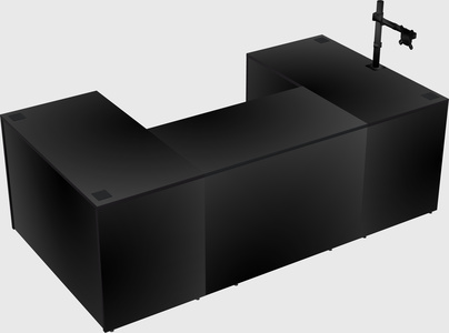 U-shaped desk