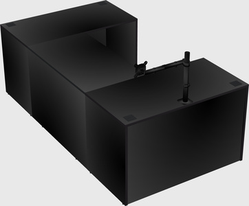 U-shaped desk