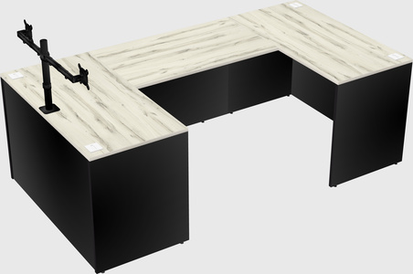 U-shaped desk
