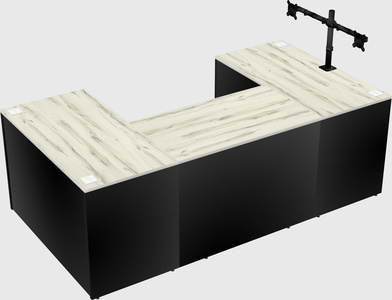 U-shaped desk
