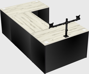 U-shaped desk
