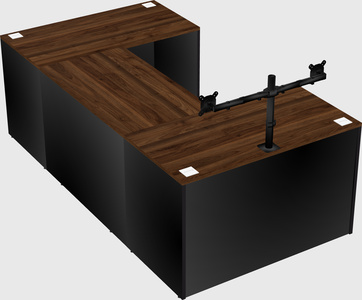 U-shaped desk