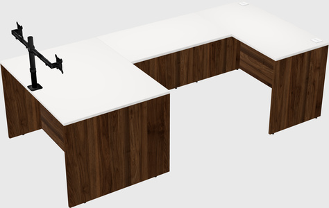 U-shaped desk