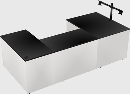 U-shaped desk