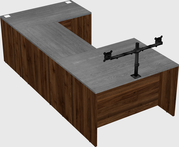 U-shaped desk