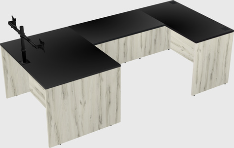 U-shaped desk