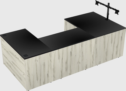 U-shaped desk