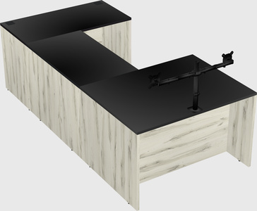 U-shaped desk