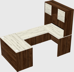 U-shaped desk