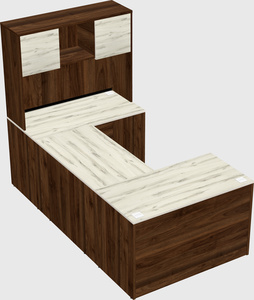 U-shaped desk