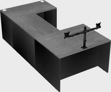 U-shaped desk
