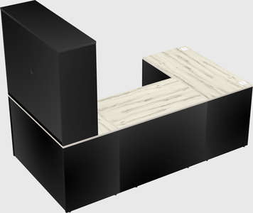 U-shaped desk
