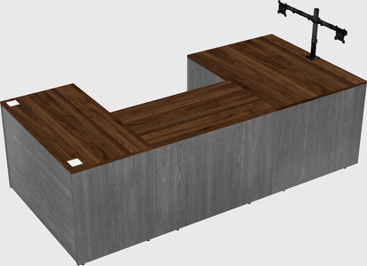 U-shaped desk