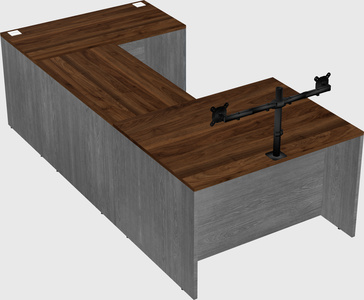 U-shaped desk