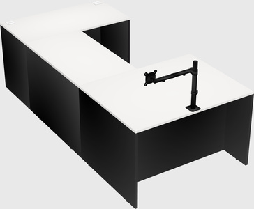 U-shaped desk