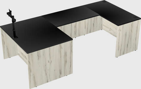 U-shaped desk