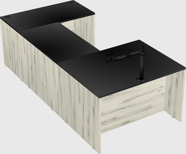 U-shaped desk
