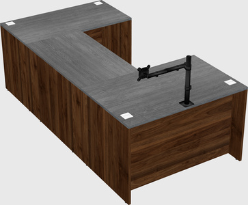 U-shaped desk