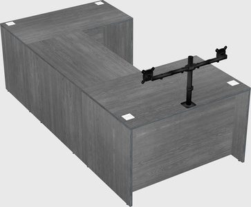 U-shaped desk