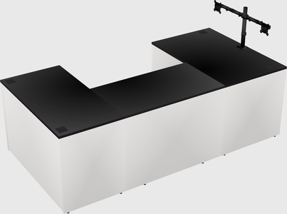 U-shaped desk